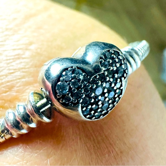 Pandora Jewelry - Sterling Silver 925 Pandora 7.0” Heart Bracelet Solid Brand New